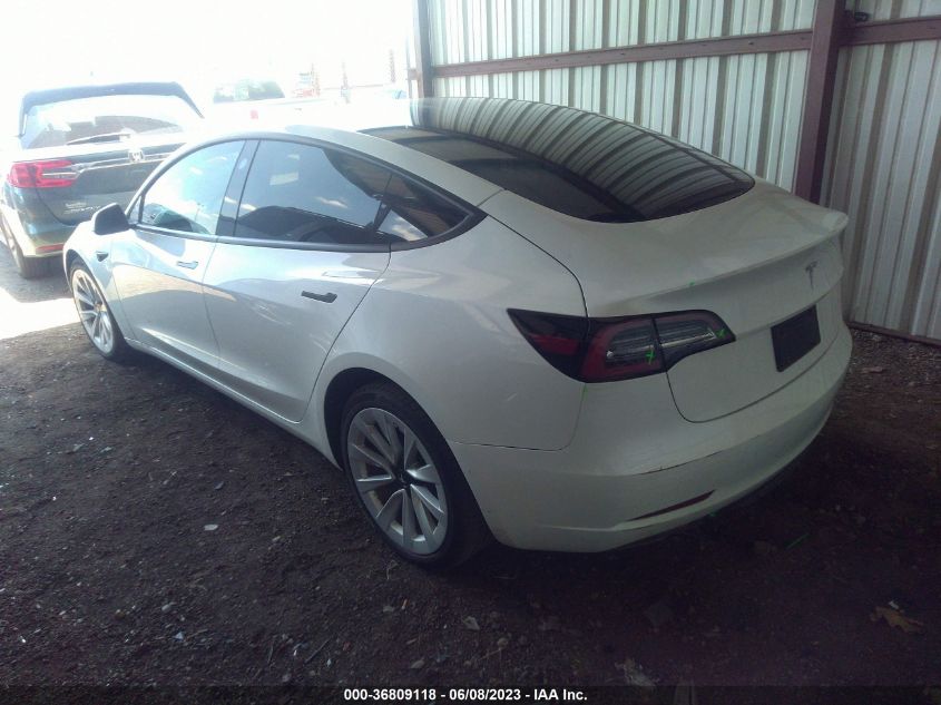 2022 TESLA MODEL 3 - 5YJ3E1EA1NF375135