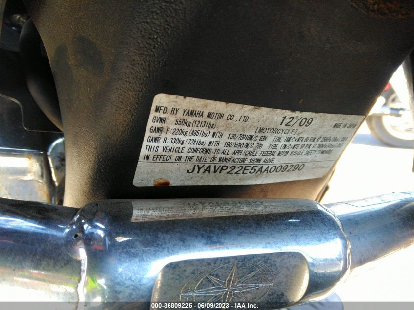 2010 YAMAHA XV1900 CT JYAVP22E5AA009290