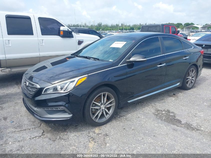 2015 HYUNDAI SONATA 2.0T SPORT - 5NPE34AB7FH085998