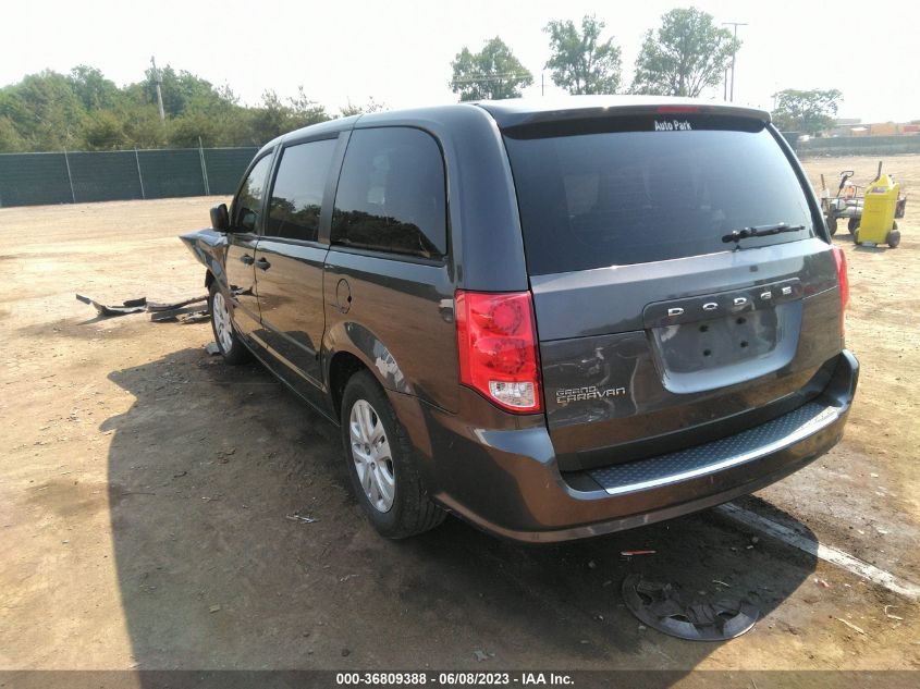 2016 DODGE GRAND CARAVAN CANADA VALUE PACKAGE - 2C4RDGBG4GR272002