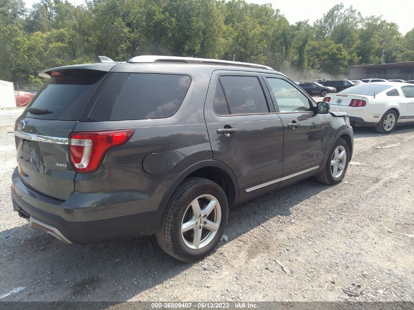 2017 FORD EXPLORER XLT - 1FM5K8D88HGA45667