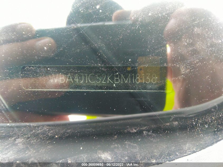 2019 BMW 4 SERIES 430I - WBA4J1C52KBM18138