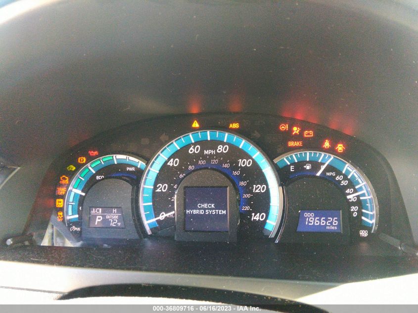 2014 TOYOTA CAMRY HYBRID LE/XLE/SE LIMITED EDITION - 4T1BD1FK5EU138947