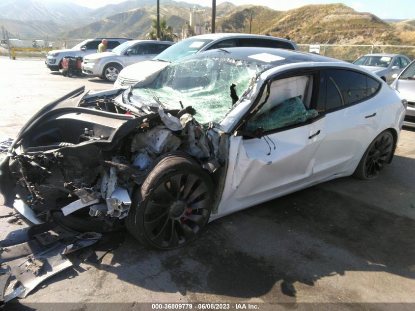 2022 TESLA MODEL 3 PERFORMANCE - 5YJ3E1EC6NF194923