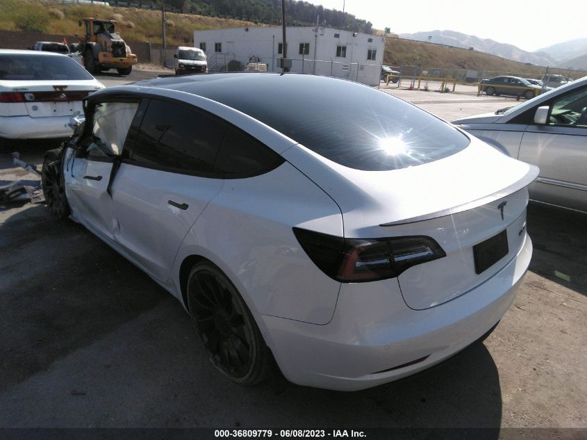 2022 TESLA MODEL 3 PERFORMANCE - 5YJ3E1EC6NF194923