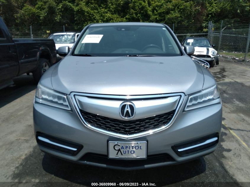 2016 ACURA MDX W/TECH/W/TECH - 5FRYD4H43GB056921