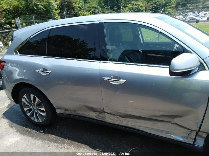2016 ACURA MDX W/TECH/W/TECH - 5FRYD4H43GB056921