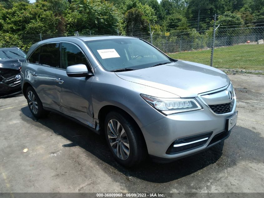 2016 ACURA MDX W/TECH/W/TECH - 5FRYD4H43GB056921