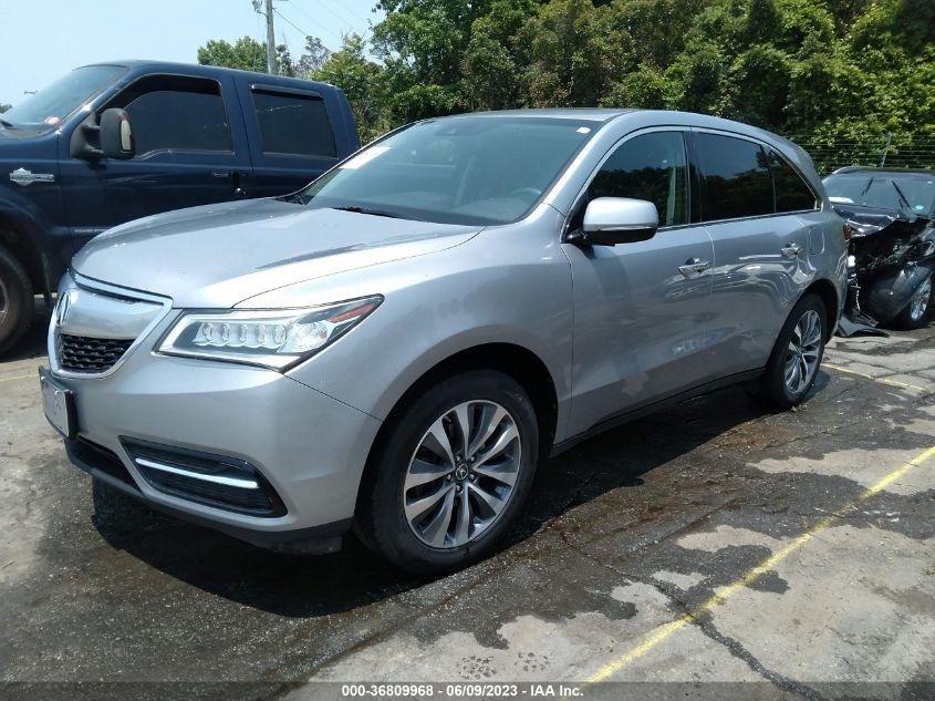 2016 ACURA MDX W/TECH/W/TECH - 5FRYD4H43GB056921