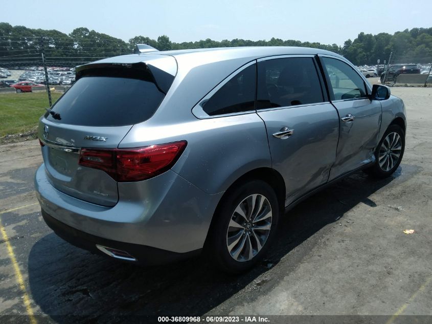 2016 ACURA MDX W/TECH/W/TECH - 5FRYD4H43GB056921