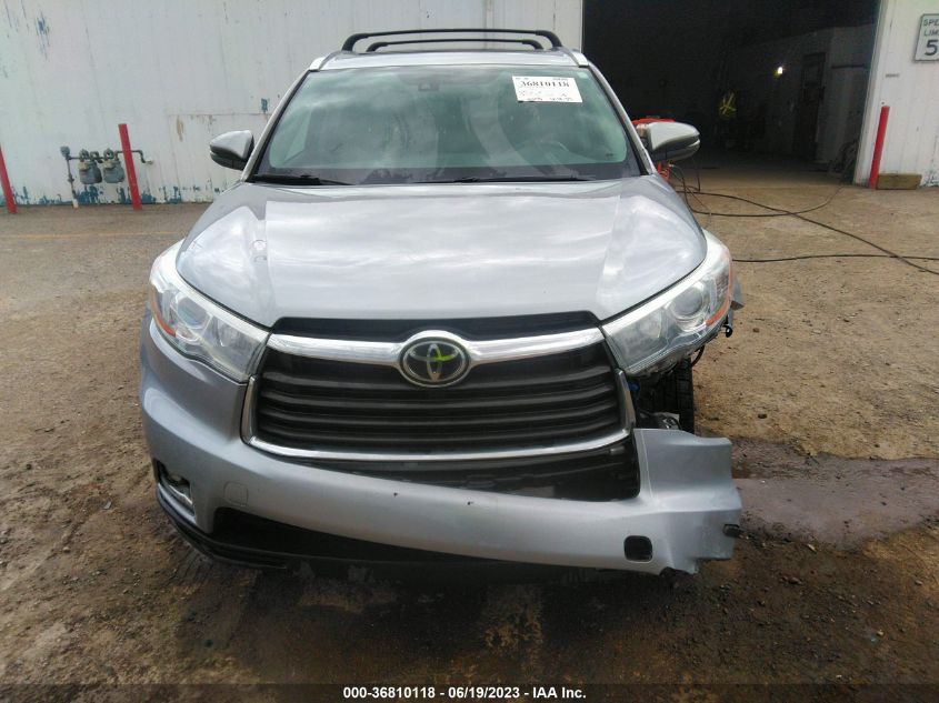 2014 TOYOTA HIGHLANDER LIMITED - 5TDDKRFH7ES045289