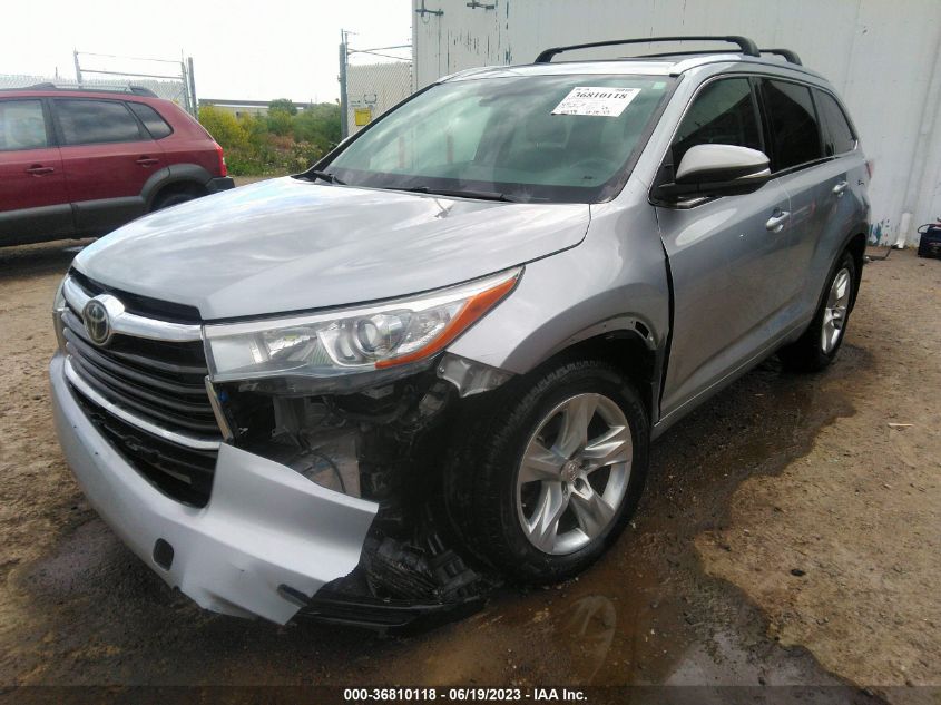 2014 TOYOTA HIGHLANDER LIMITED - 5TDDKRFH7ES045289