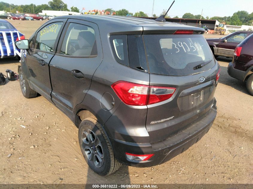 2020 FORD ECOSPORT S - MAJ6S3FL9LC392542