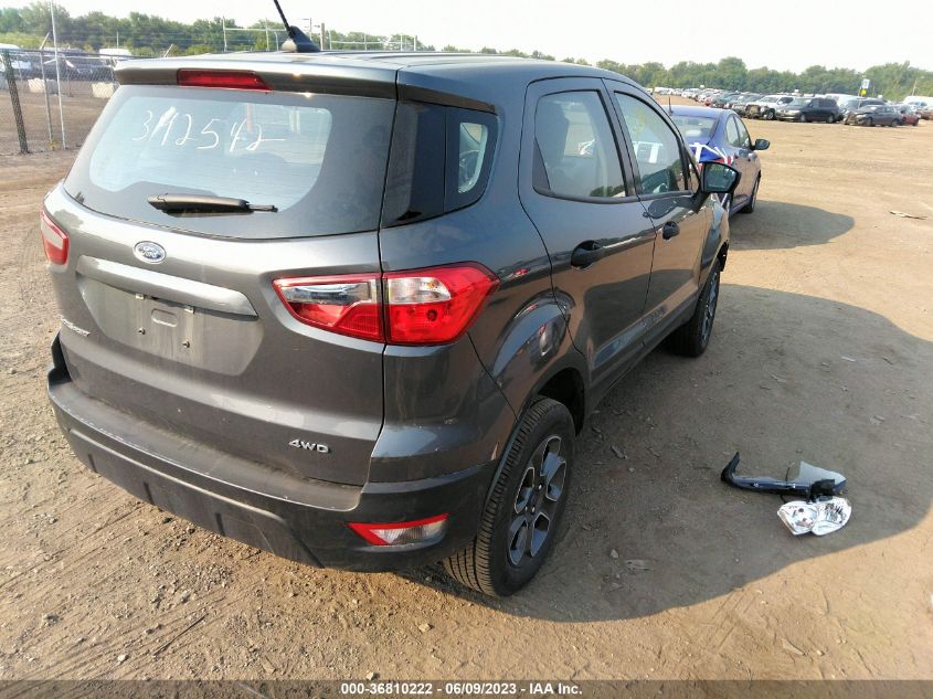 2020 FORD ECOSPORT S - MAJ6S3FL9LC392542
