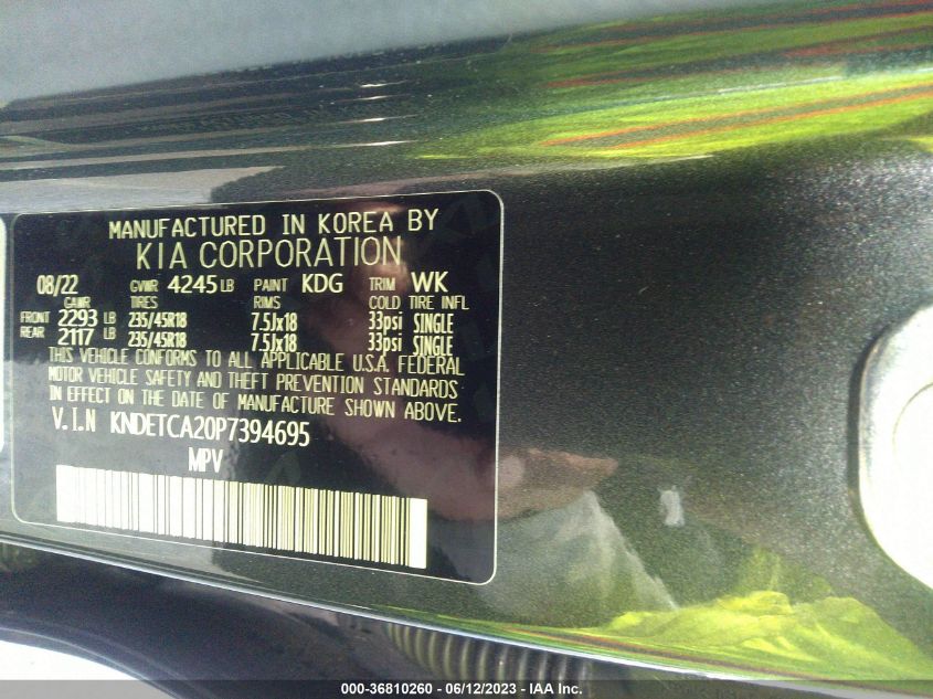2023 KIA SELTOS SX - KNDETCA20P7394695