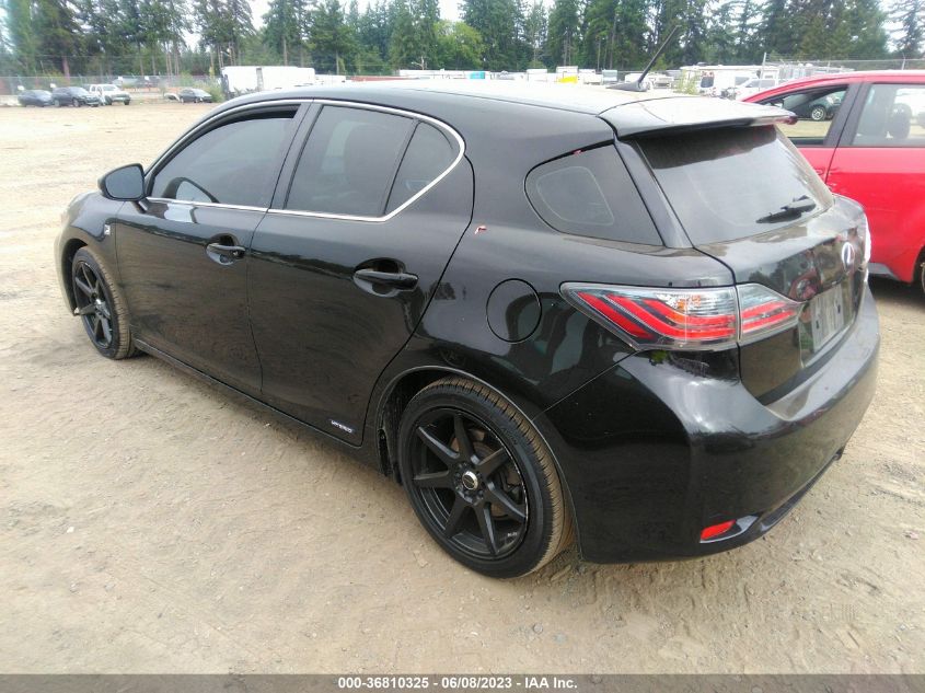 2013 LEXUS CT 200H HYBRID - JTHKD5BH5D2162373