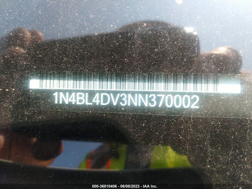 2022 NISSAN ALTIMA 2.5 SV - 1N4BL4DV3NN370002