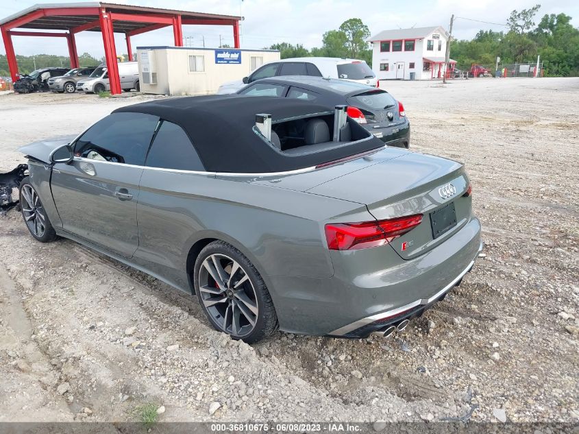 2023 AUDI S5 CABRIOLET PREMIUM PLUS WAUW4GF58PN001417
