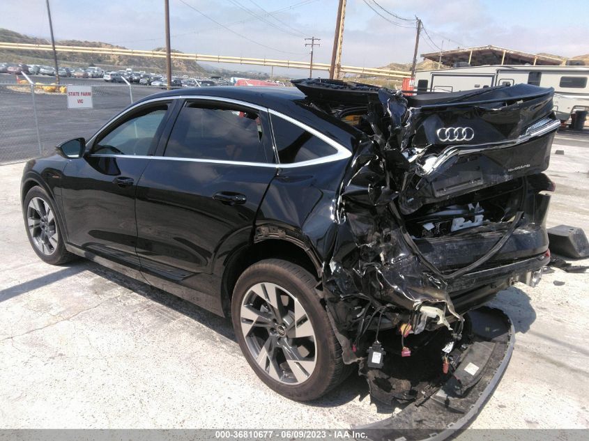 2022 AUDI E-TRON SPORTBACK S LINE PREMIUM - WA11AAGE8NB019880