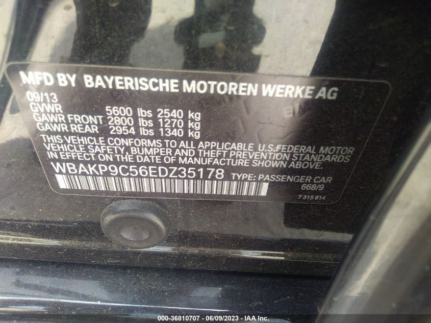 2014 BMW 5 SERIES 550I XDRIVE - WBAKP9C56EDZ35178