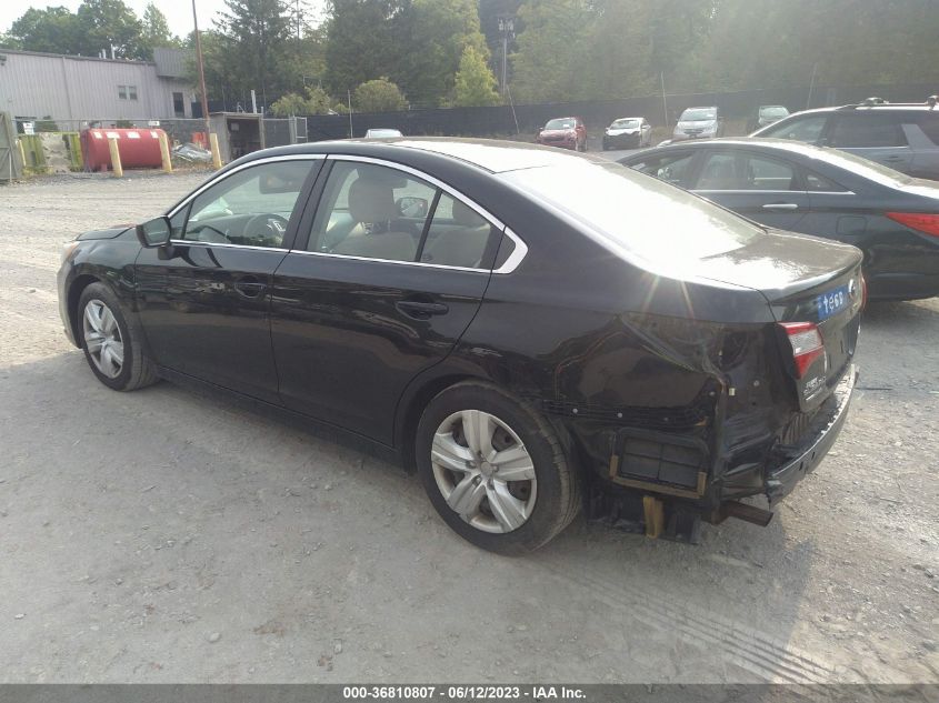 2016 SUBARU LEGACY 2.5I - 4S3BNAA68G3029628