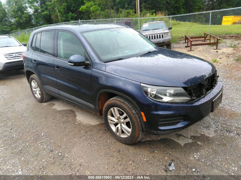 2013 VOLKSWAGEN TIGUAN S W/SUNROOF - WVGAV3AX9DW559399