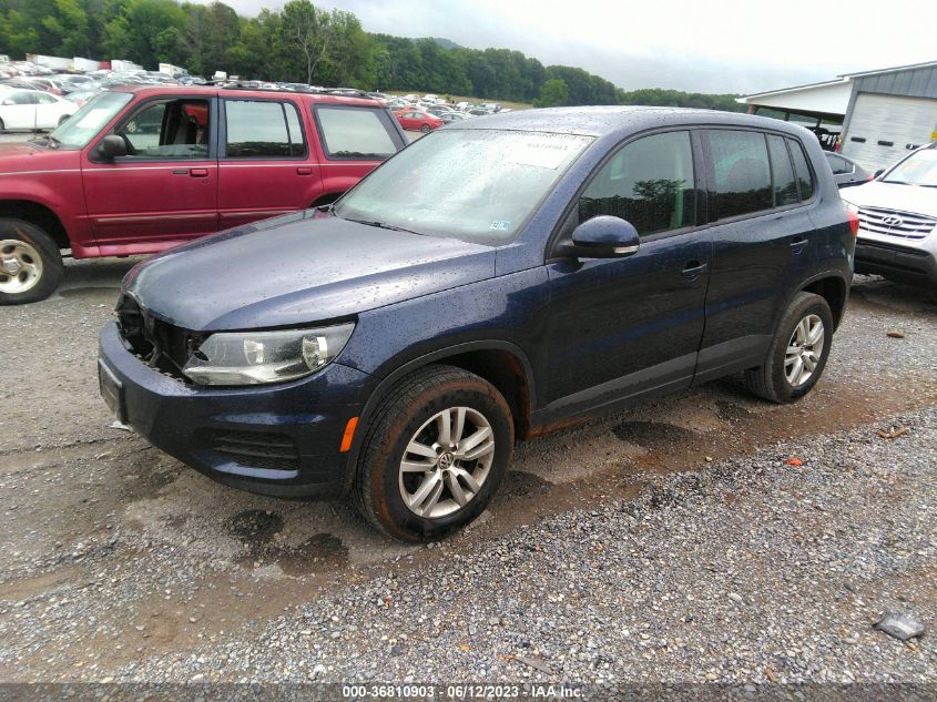 2013 VOLKSWAGEN TIGUAN S W/SUNROOF - WVGAV3AX9DW559399