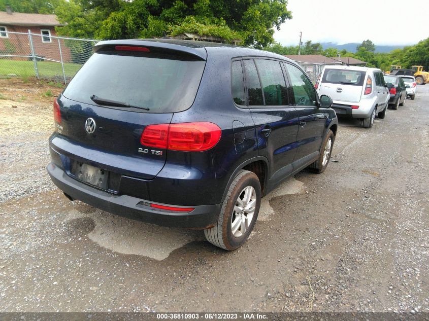 2013 VOLKSWAGEN TIGUAN S W/SUNROOF - WVGAV3AX9DW559399