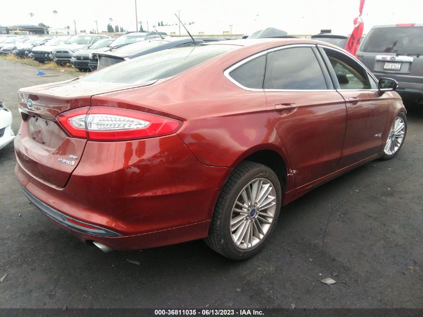 2014 FORD FUSION SE HYBRID - 3FA6P0LU5ER234572