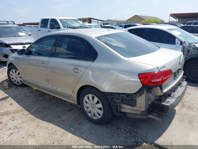 2015 VOLKSWAGEN JETTA SEDAN 2.0L S - 3VW2K7AJ4FM284965