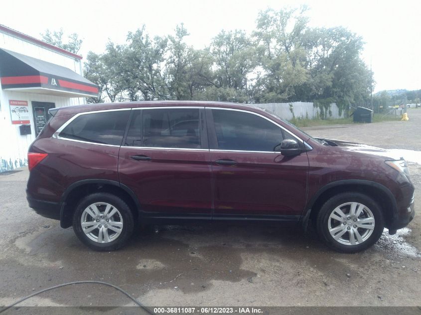 2016 HONDA PILOT LX - 5FNYF6H11GB109323