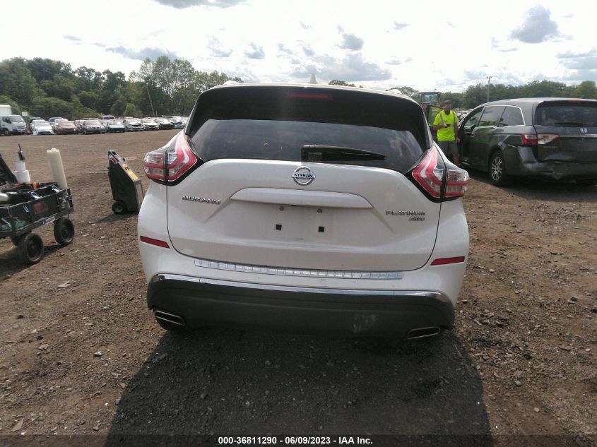 2017 NISSAN MURANO PLATINUM - 5N1AZ2MH4HN140956