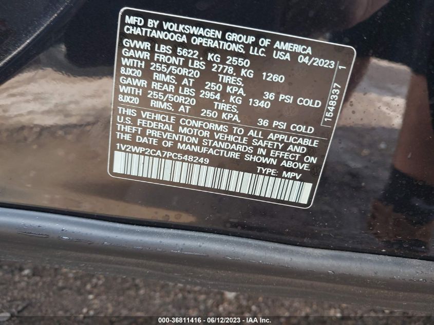 2023 VOLKSWAGEN ATLAS 2.0T SE W/TECHNOLOGY - 1V2WP2CA7PC548249