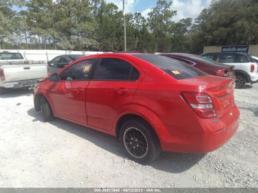 2017 CHEVROLET SONIC LS - 1G1JB5SH6H4154594