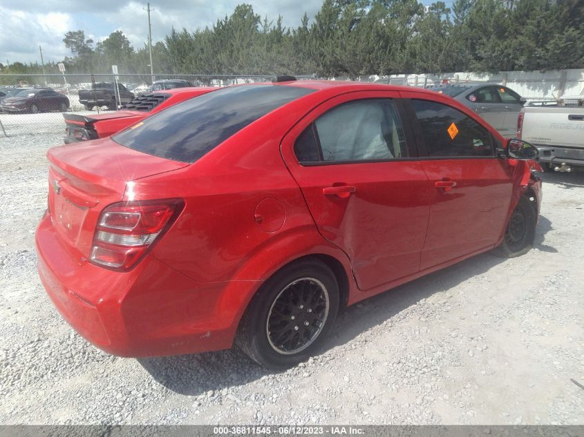 2017 CHEVROLET SONIC LS - 1G1JB5SH6H4154594