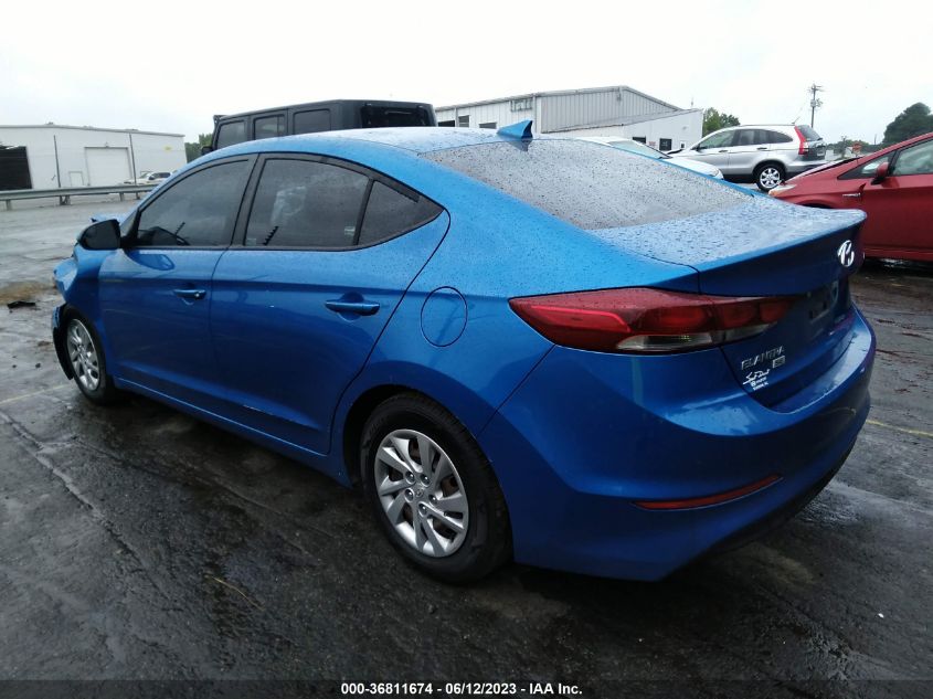 2017 HYUNDAI ELANTRA SE - KMHD74LF3HU397305