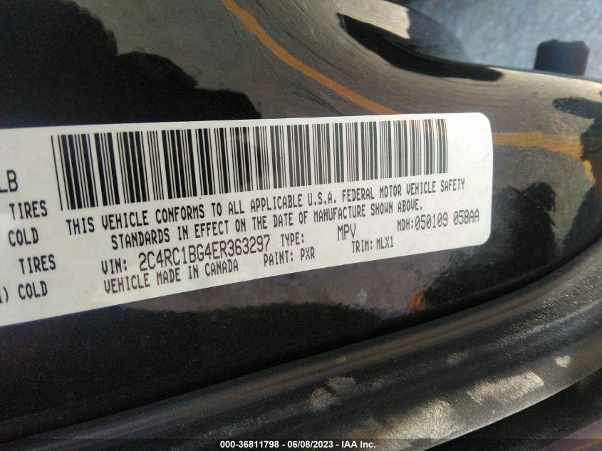 2014 CHRYSLER TOWN & COUNTRY TOURING - 2C4RC1BG4ER363297