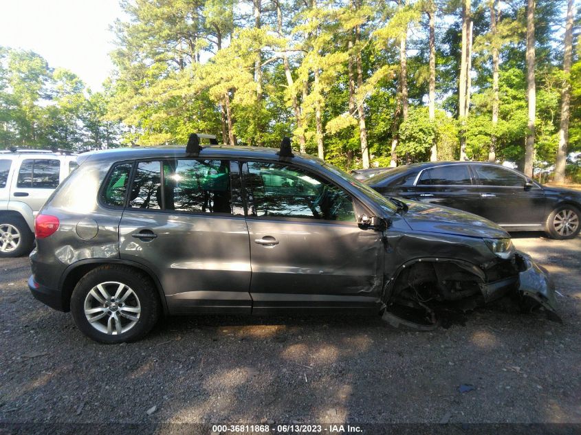 2013 VOLKSWAGEN TIGUAN S W/SUNROOF - WVGBV3AX2DW583175