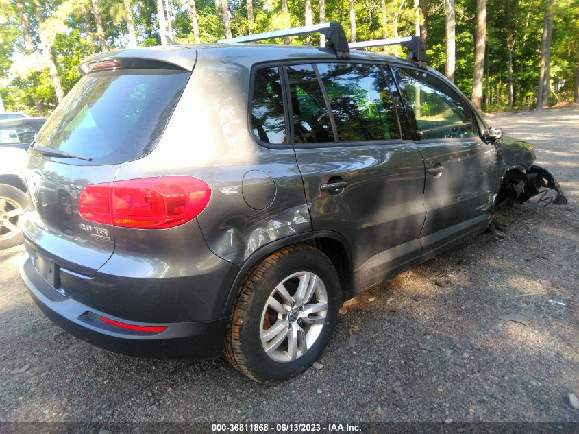 2013 VOLKSWAGEN TIGUAN S W/SUNROOF - WVGBV3AX2DW583175