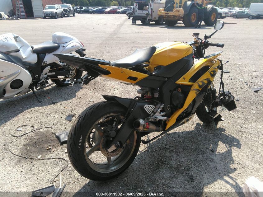 2008 YAMAHA YZFR6 JYARJ16E68A008604