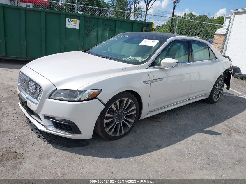 2017 LINCOLN CONTINENTAL RESERVE 1LN6L9NC5H5630745