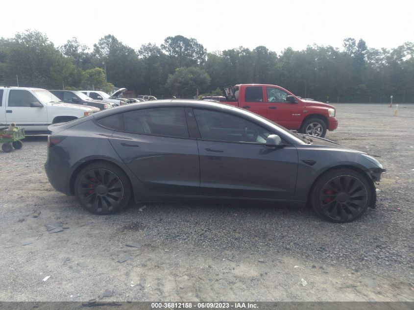 2022 TESLA MODEL 3 PERFORMANCE - 5YJ3E1EC0NF311704