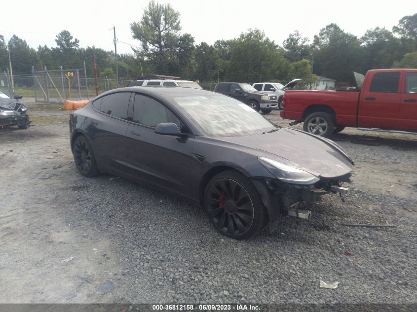 2022 TESLA MODEL 3 PERFORMANCE - 5YJ3E1EC0NF311704