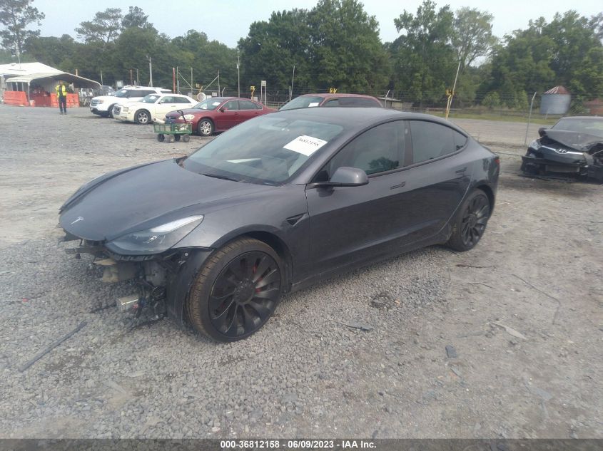2022 TESLA MODEL 3 PERFORMANCE - 5YJ3E1EC0NF311704