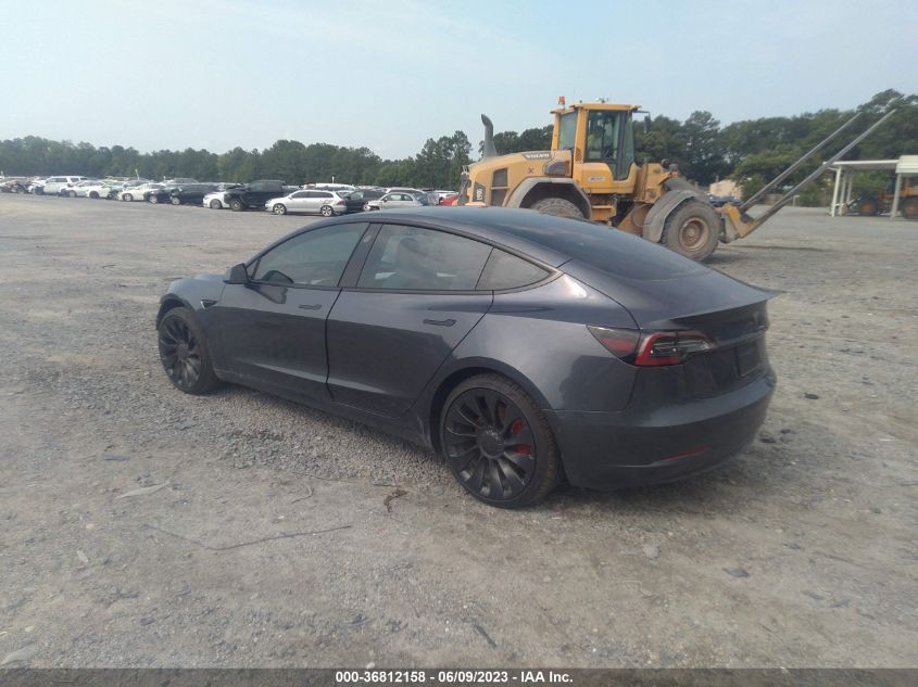 2022 TESLA MODEL 3 PERFORMANCE - 5YJ3E1EC0NF311704