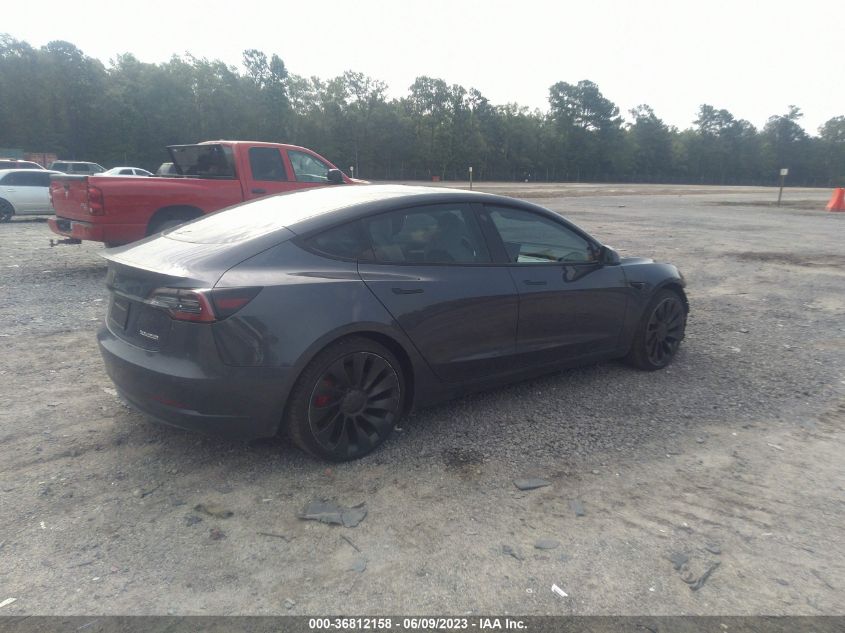 2022 TESLA MODEL 3 PERFORMANCE - 5YJ3E1EC0NF311704