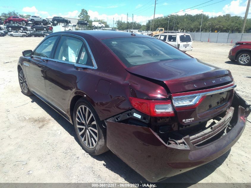2017 LINCOLN CONTINENTAL SELECT 1LN6L9SK9H5629089