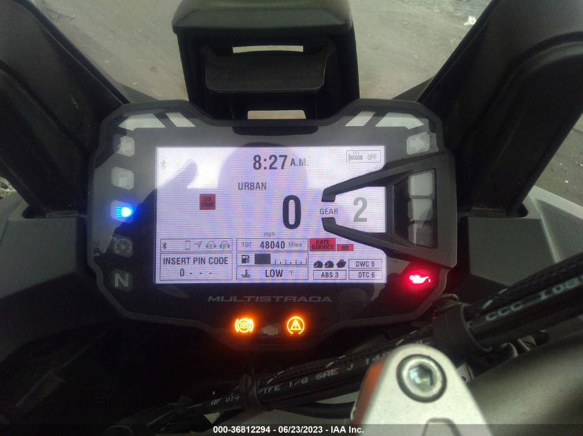 2016 DUCATI MULTISTRADA 1200/1200 S/PIKES PEAK ZDM12BWW3GB013043