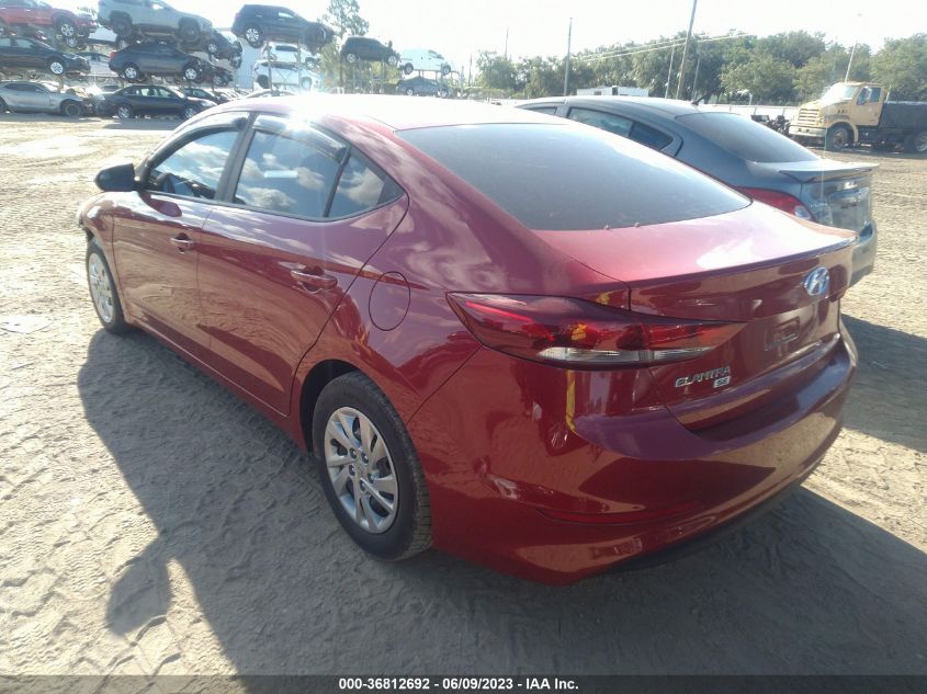 2018 HYUNDAI ELANTRA SE - KMHD74LF7JU471623