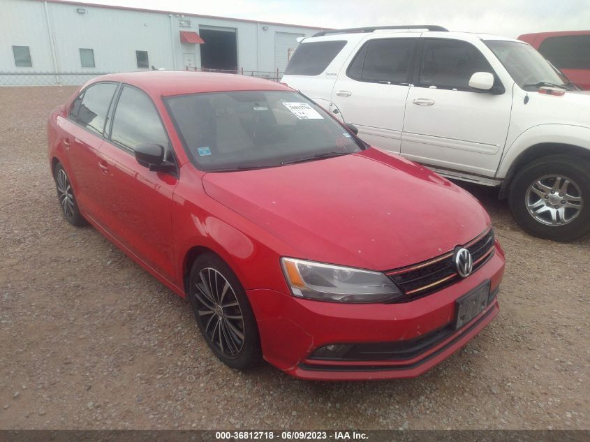 2016 VOLKSWAGEN JETTA SEDAN 1.8T SPORT - 3VWD17AJ3GM281195